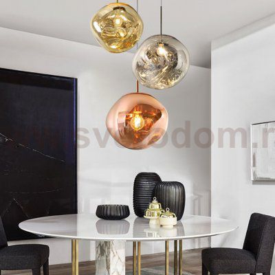 Подвесной светильник Tom Dixon Melt Pendant Silver D38 ImperiumLoft 233054-22