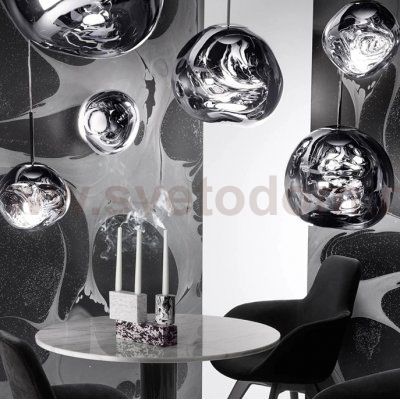 Подвесной светильник Tom Dixon Melt Pendant Silver D38 ImperiumLoft 233054-22