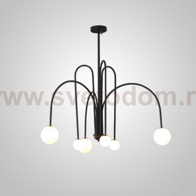 Потолочная люстра DAY L6 D100 Black ImperiumLoft 233056-26