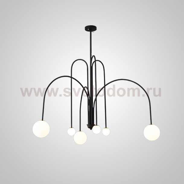 Потолочная люстра DAY L6 D130 Black ImperiumLoft 233057-26