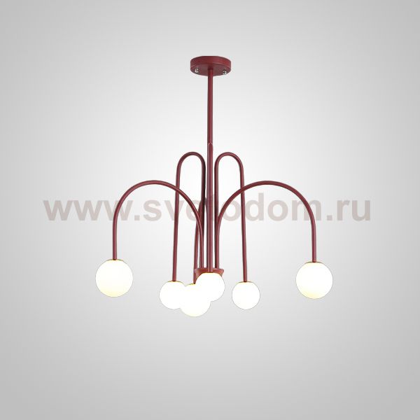 Потолочная люстра DAY L6 D75 Red ImperiumLoft 233058-26
