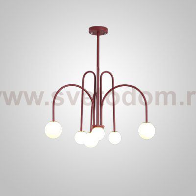 Потолочная люстра DAY L6 D75 Red ImperiumLoft 233058-26