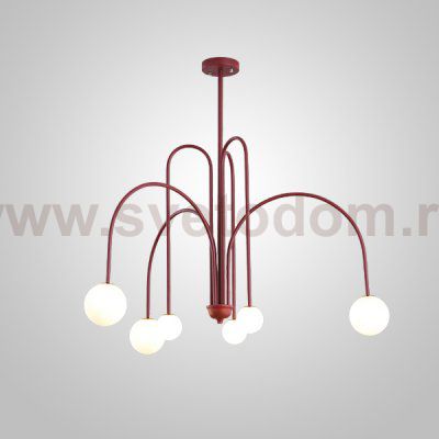 Потолочная люстра DAY L6 D100 Red ImperiumLoft 233060-26