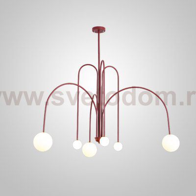 Потолочная люстра DAY L6 D130 Red ImperiumLoft 233062-26