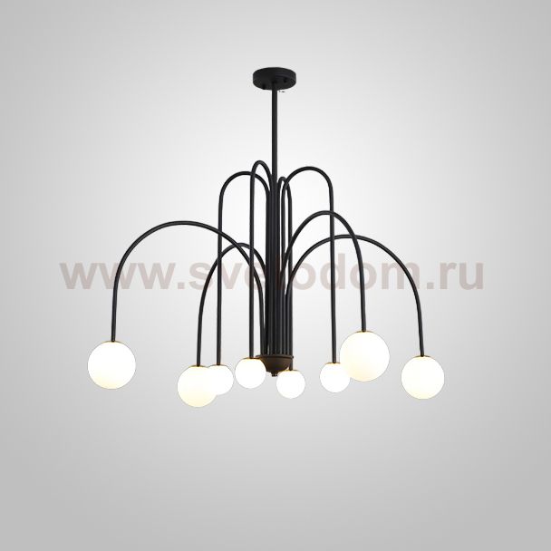 Потолочная люстра DAY L8 D100 Black ImperiumLoft 233065-26