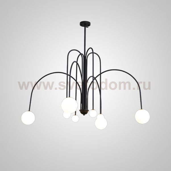 Потолочная люстра DAY L8 D130 Black ImperiumLoft 233066-26