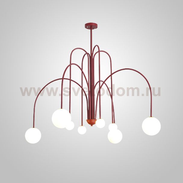 Потолочная люстра DAY L8 D130 Red ImperiumLoft 233071-26