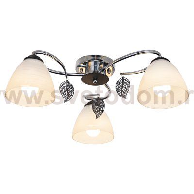 Потолочный светильник Экономсвет 233/3CR+BK WT