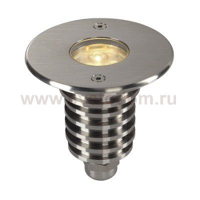 SLV 233530 DASAR LED HV PRO Bodeneinbau- leuchte, rund, Edelstahl 316, 6W, 3000K, 230V, IP67
