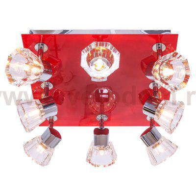 Светильник ЭкономСвет 23353/8CR+RED CL