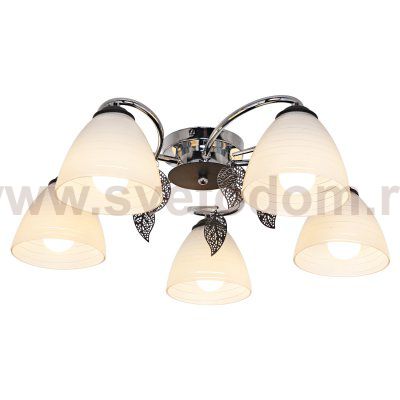 Светильник ЭкономСвет 233/5CR+BK WT