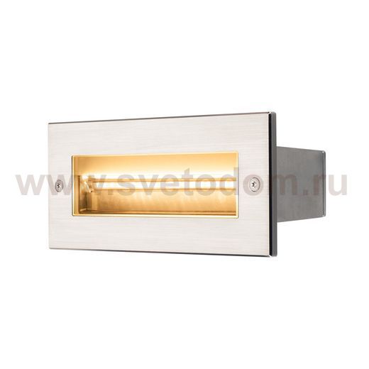 233661 SLV BRICK LED ASYMETRIC PRO светильник встраиваемый IP65 с LED 9Вт (11Вт), 3000К, 40°, 850лм, сталь
