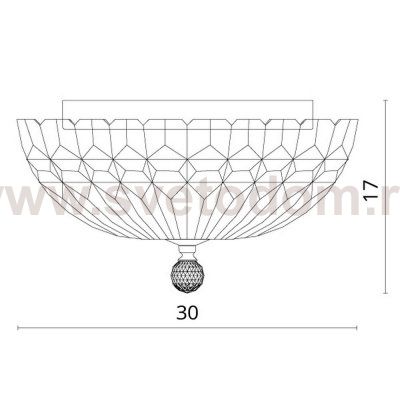 Светильник потолочный Divinare 4003/01 PL-2 Calotta