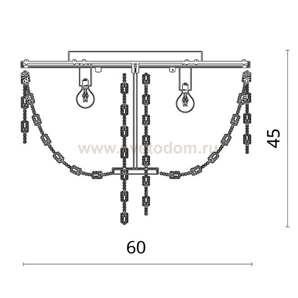 Люстра потолочная Divinare 2006/01 PL-6 AURORA