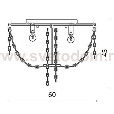 Люстра потолочная Divinare 2006/01 PL-6 AURORA