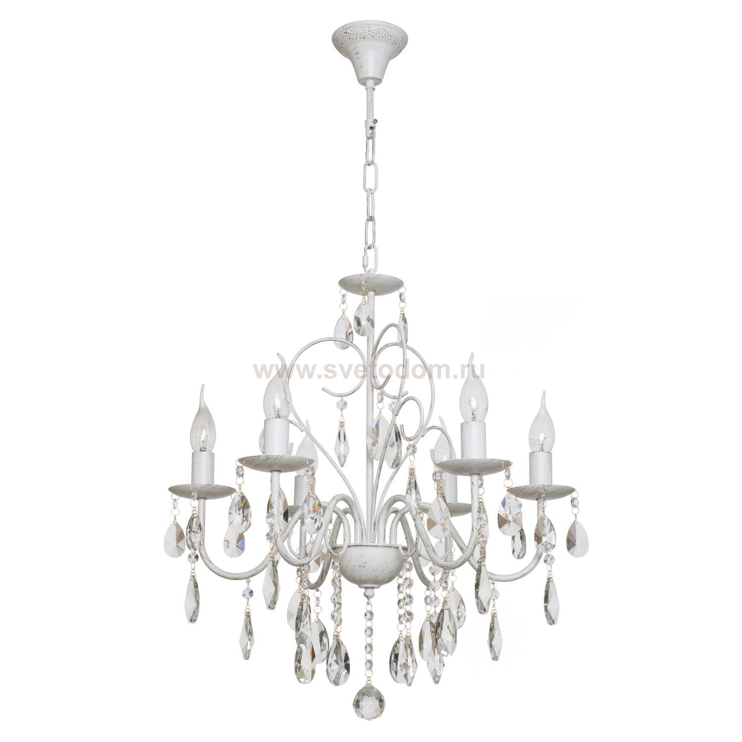 Люстра классическая с хрусталем Экономсвет 2346/6WG