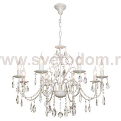 Люстра классическая с хрусталем Экономсвет 2346/8WG