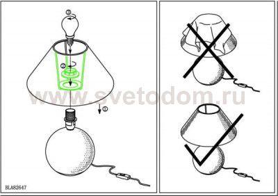 Настольная лампа Eglo 23872 TINA 1