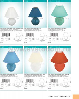 Настольная лампа Eglo 23873 TINA 1