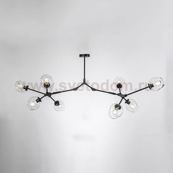 Люстра Адель Branching Bubble Chandelier L11 Black Transparent ImperiumLoft 239851-22