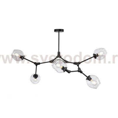 Люстра Адель Branching Bubble Chandelier L5 Black Amber ImperiumLoft 239856-22