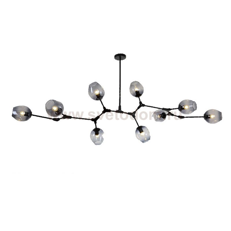 Люстра Адель Branching Bubble Chandelier L9 Black Amber ImperiumLoft 239860-22