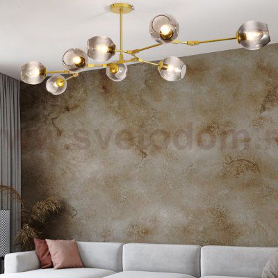 Люстра Адель Branching Bubble Chandelier L11 Black Amber ImperiumLoft 239861-22