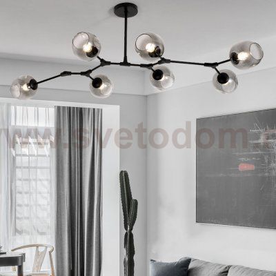 Люстра Адель Branching Bubble Chandelier L11 Black Amber ImperiumLoft 239861-22
