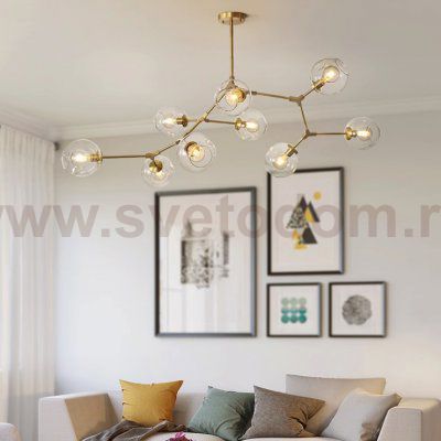 Люстра Адель Branching Bubble Chandelier L11 Black Amber ImperiumLoft 239861-22