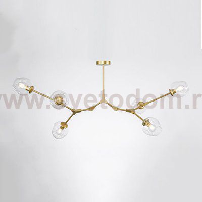 Люстра Адель Branching Bubble Chandelier L6 Brass Tinted ImperiumLoft 239871-22