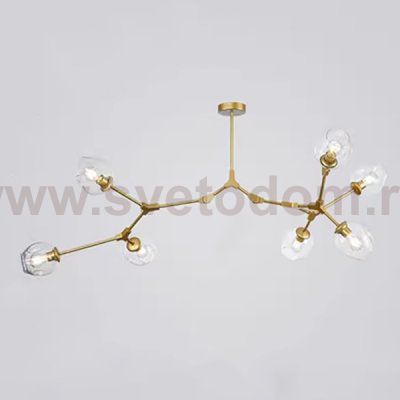 Люстра Адель Branching Bubble Chandelier L7 Brass Tinted ImperiumLoft 239872-22