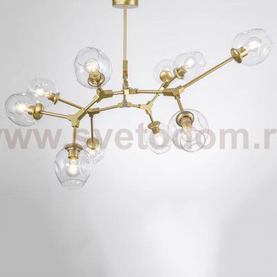 Люстра Адель Branching Bubble Chandelier L11 Brass Amber ImperiumLoft 239882-22