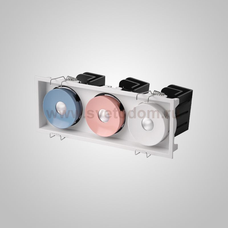 Встраиваемый светодиодный светильник GIDO L3 Blue Pink White ImperiumLoft 239895-23