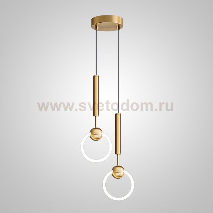 Подвесной светильник FINNUR RING DUO D15 Brass ImperiumLoft 239906-23