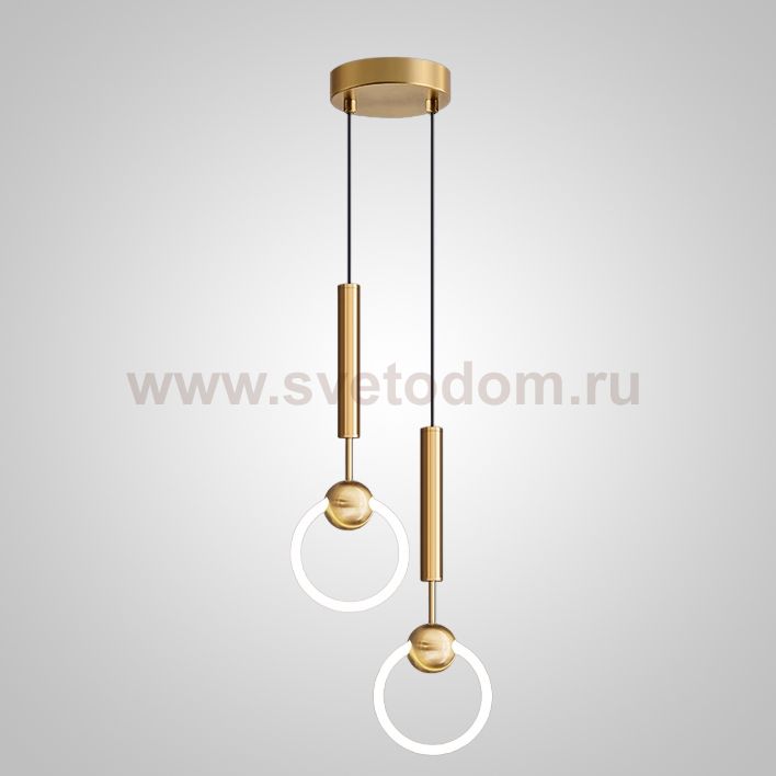 Подвесной светильник FINNUR RING DUO D20 Brass ImperiumLoft 239907-23