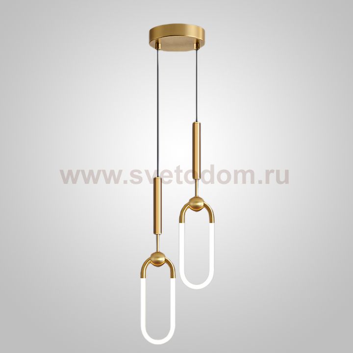 Подвесной светильник FINNUR DUO A H30 Brass ImperiumLoft 239915-23