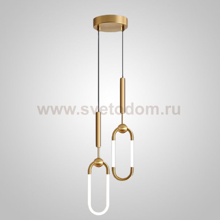 Подвесной светильник FINNUR DUO B H30 Brass ImperiumLoft 239917-23