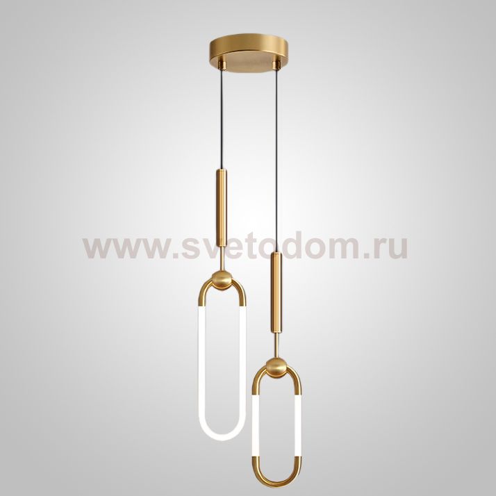 Подвесной светильник FINNUR DUO B H40 Brass ImperiumLoft 239918-23