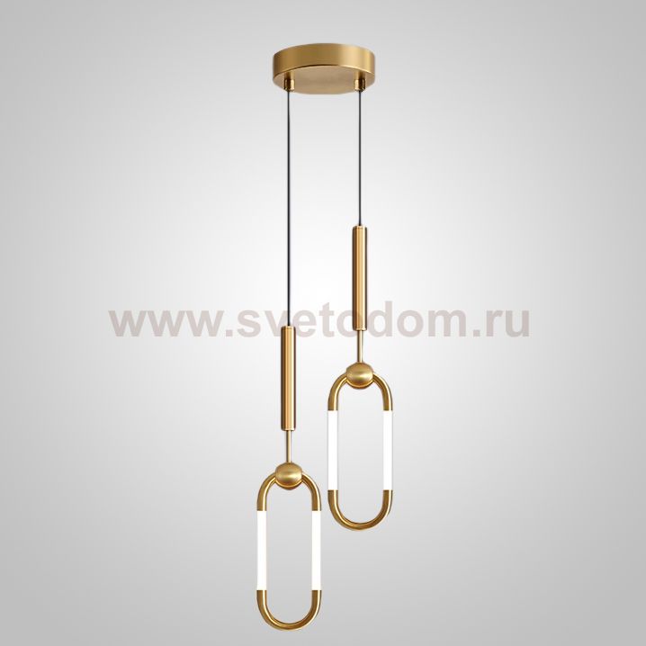 Подвесной светильник FINNUR DUO C H30 Brass ImperiumLoft 239919-23