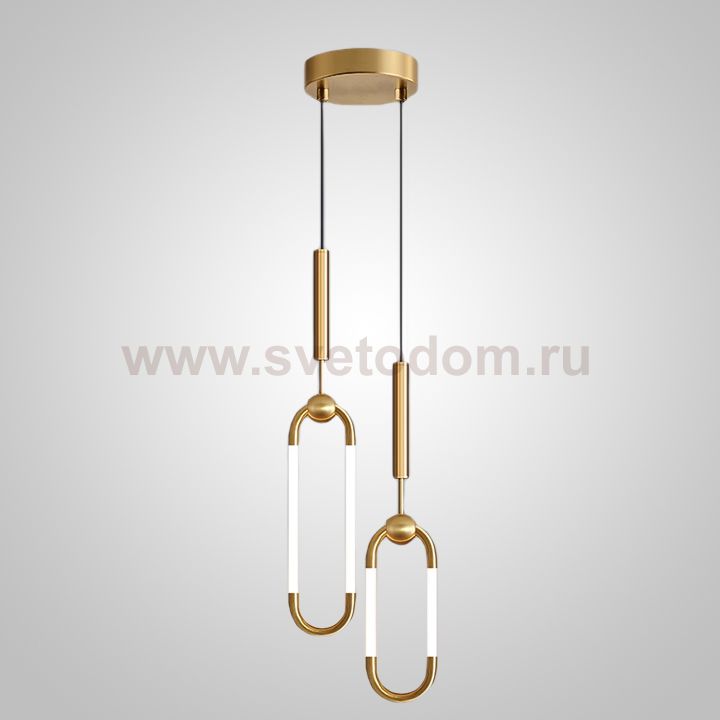 Подвесной светильник FINNUR DUO C H40 Brass ImperiumLoft 239920-23