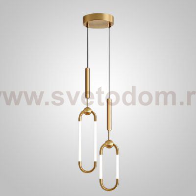 Подвесной светильник FINNUR DUO C H40 Brass ImperiumLoft 239920-23