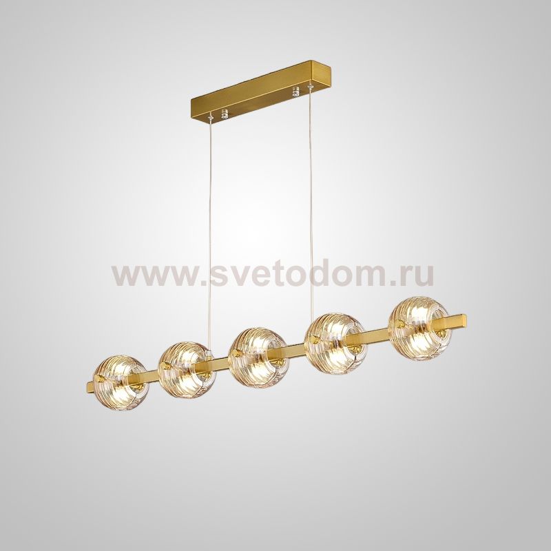 Реечный, рядный светильник SEMUND LONG L100 Brass ImperiumLoft 239994-23