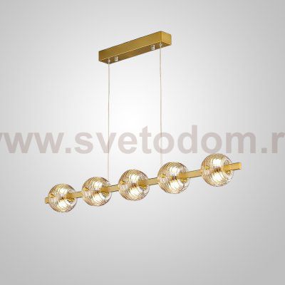 Реечный, рядный светильник SEMUND LONG L100 Brass ImperiumLoft 239994-23
