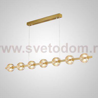 Реечный, рядный светильник SEMUND LONG L150 Brass ImperiumLoft 239996-23