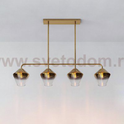 Реечный, рядный светильник CLOVE B Brass Amber ImperiumLoft 240000-23