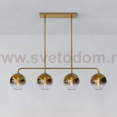 Реечный, рядный светильник CLOVE Brass Amber ImperiumLoft 240005-23