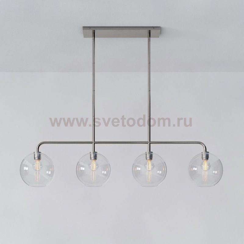 Реечный, рядный светильник CLOVE Chrome Transparent ImperiumLoft 240009-23