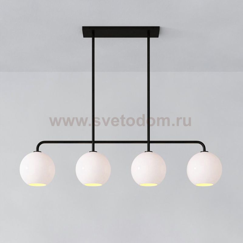 Реечный, рядный светильник CLOVE Black White ImperiumLoft 240011-23