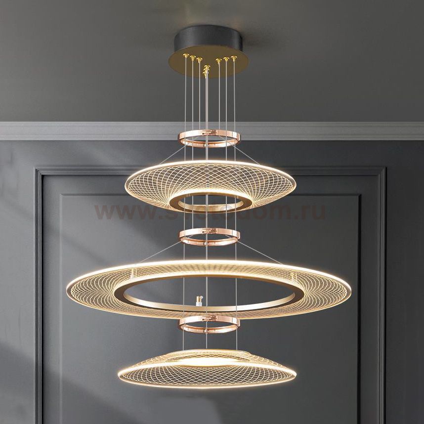 Кольцевая люстра ISTRAL D60+80+60 ImperiumLoft 240036-23