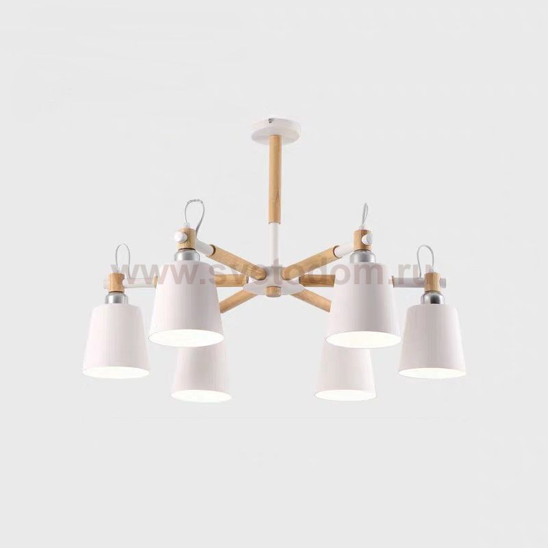 Люстра на штанге VARDA 6 lamps WH ImperiumLoft 240039-26